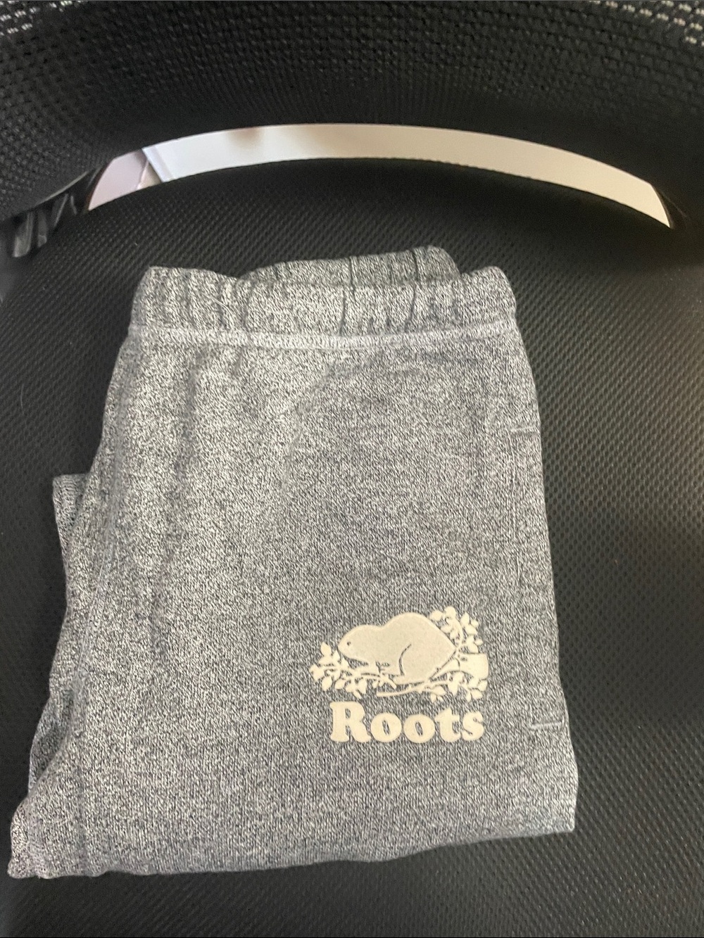 Roots Kids Gray Sweatpants with White Logo